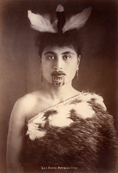 Maori Woman, Rotorua, New Zealand by Arthur James Iles